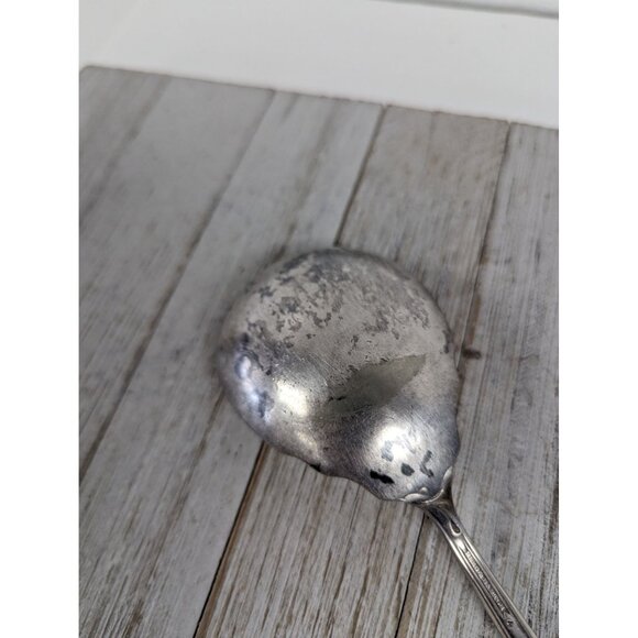 Reed & Barton Modern Art Silverplate 1904 Casserole Berry Spoon 8 3/4" - Picture 5 of 7